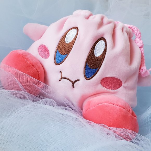 Kirby - Fluffy Drawstring Bag - Picture 3 of 5
